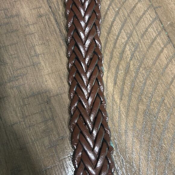 Men’s full grain leather braided belt size XL 42-44 - Picture 7 of 10